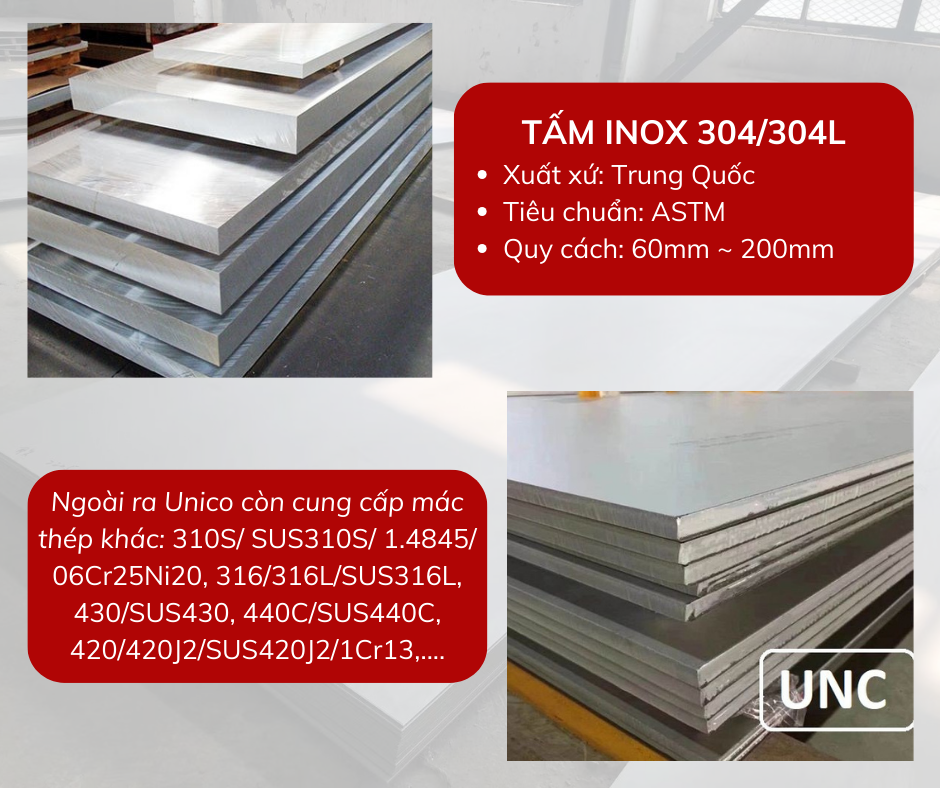 Tấm inox 304/304L